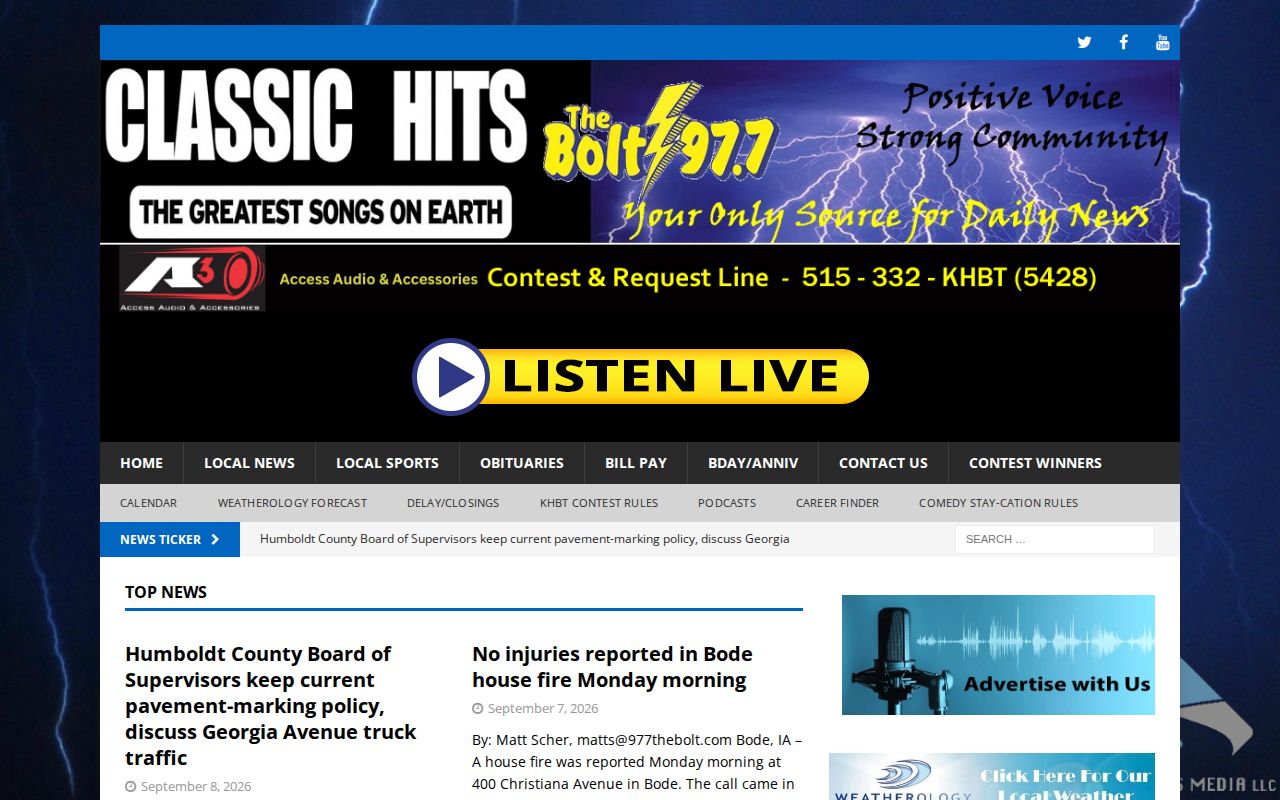 97.7 The Bolt local news coverage for Humboldt County